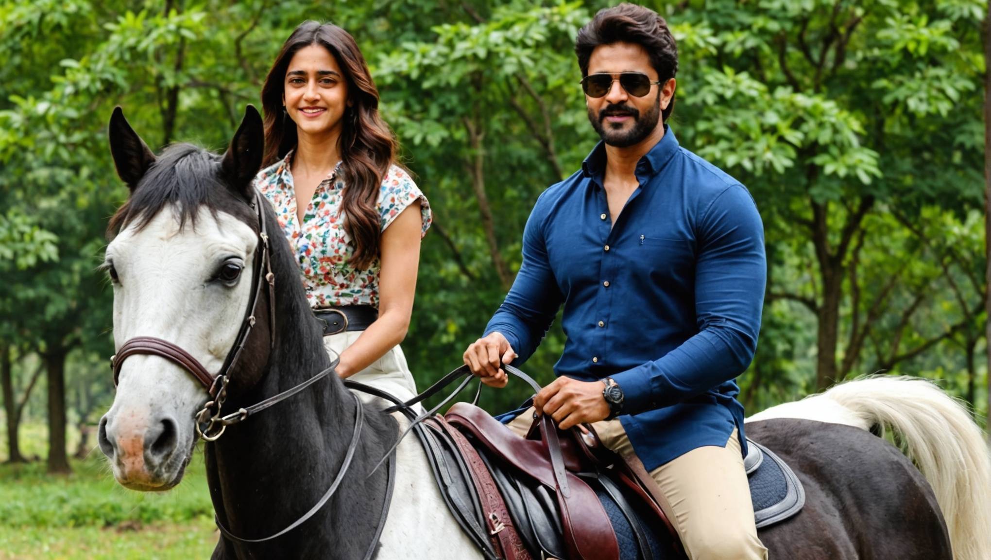 Ananya Panday et Vijay Deverkonda font de l’équitation sur les plateaux de ‘Liger’